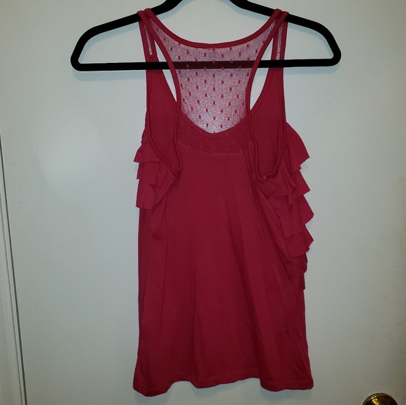 🌻 Pink Ruffly Tank Top - Picture 2 of 2